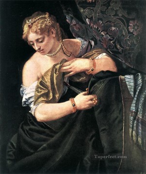 Lucrecia Renacimiento Paolo Veronese Pinturas al óleo